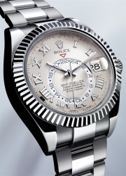 Для тех, кто часто летает - часы Rolex Sky-Dweller