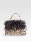 Сумочка Gilda Fur and Sequin Flap Bag